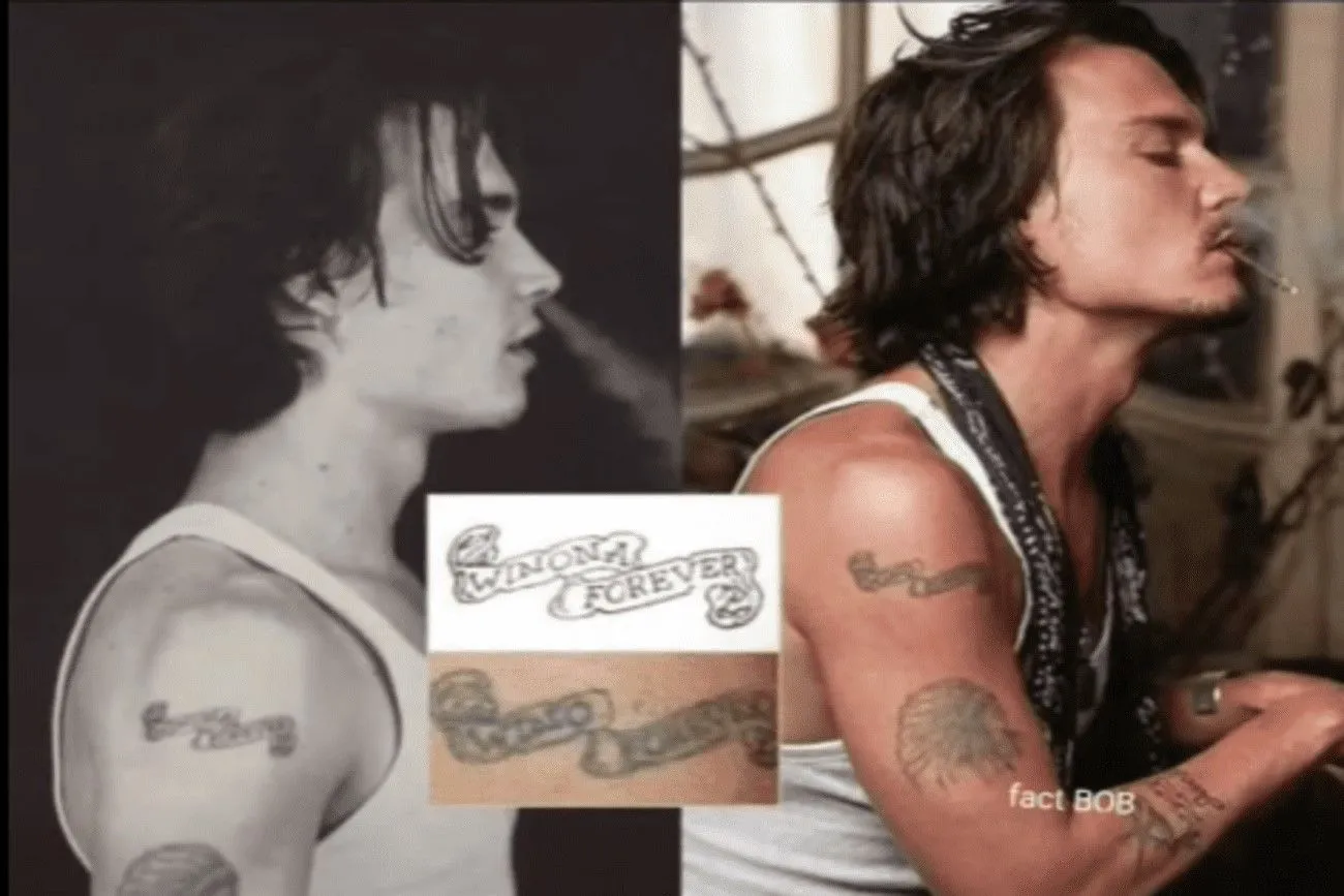 45. Johnny Depp never gets tired of changing tattoos dedicated to his exes!.jpg?format=webp